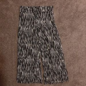 APT. 9 Black/White/Gray Palazzo Pants SZ MED